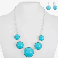 Liz Claiborne Collar Necklace And Drop Earring 2-pc. Jewelry Set