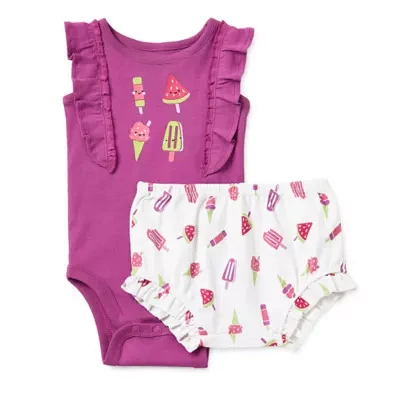 Okie Dokie Baby Girls 2-pc. Short Set