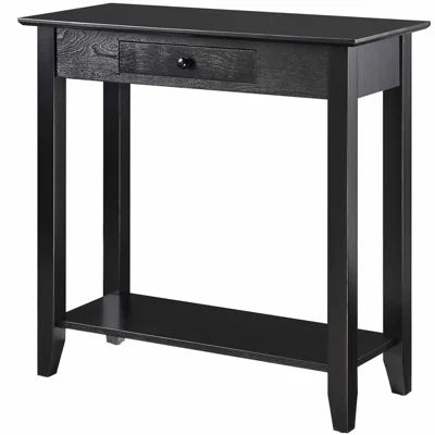 American Heritage 1 Drawer Hall Table with Shelf