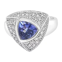 Le Vian® Grand Sample Sale™ Ring featuring 1 CT. Blueberry Tanzanite® 1/4 CT. set in 14K Vanilla Gold®