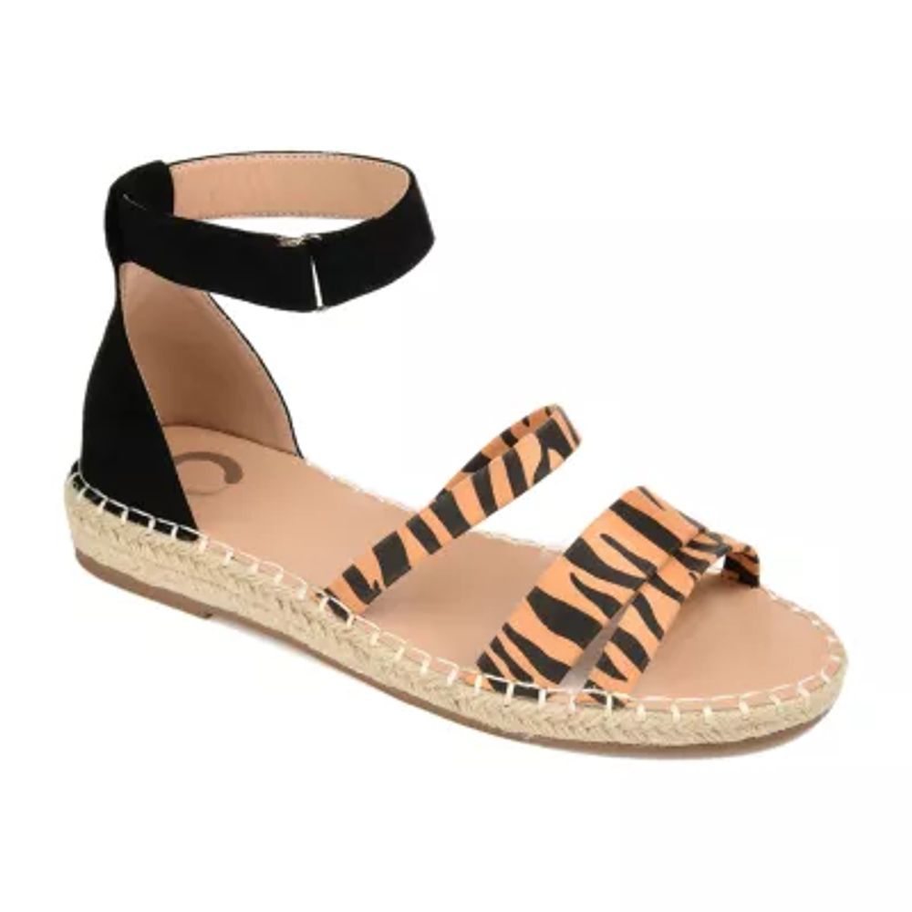 Journee Collection Womens Rochelle Ankle Strap Flat Sandals | Pueblo Mall