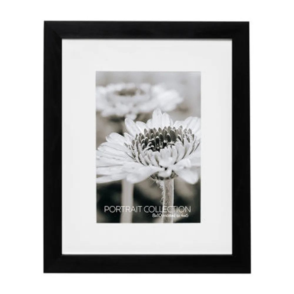 Enchante 8x10 Mat To 4x6 Black Gallery 1-Opening Wall Frame