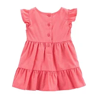 Carter's Baby Girls Short Sleeve Flutter Sleeve A-Line Dress