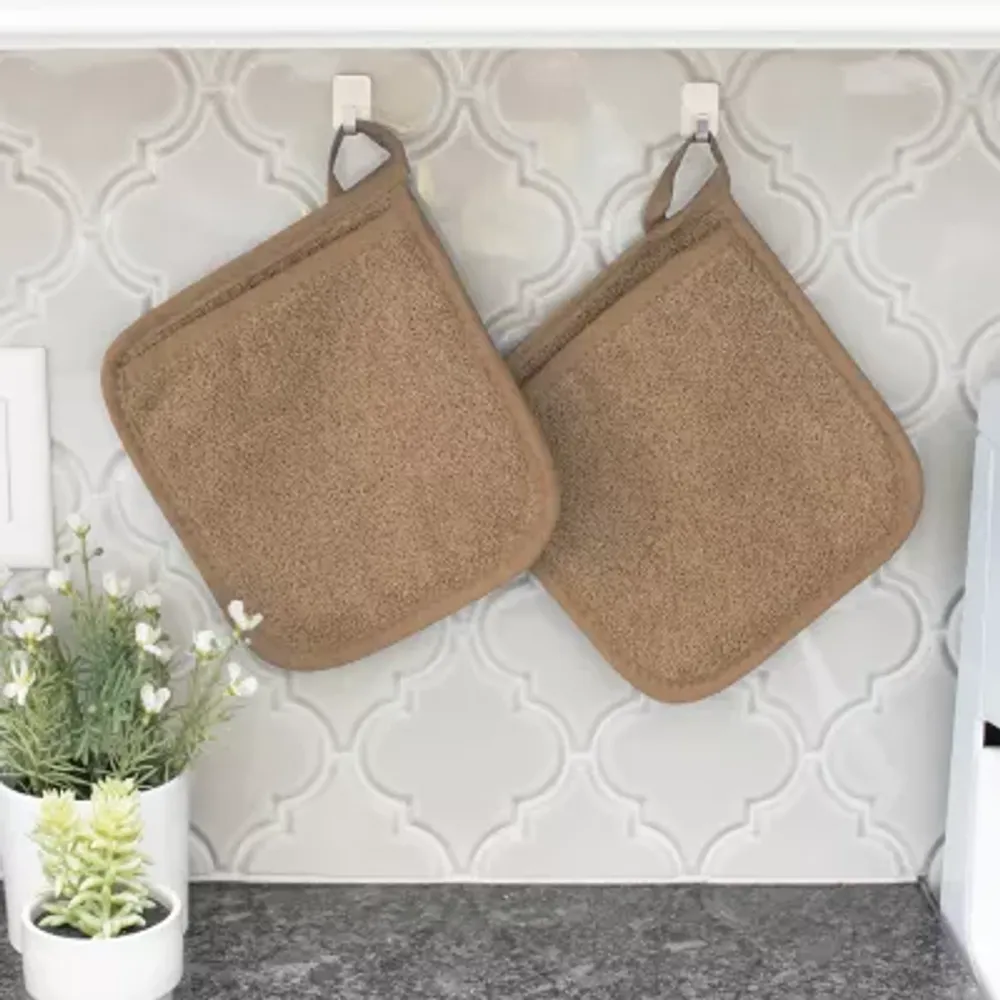 Ritz Pocket Mitt Mocha 2-pc. Pot Holders