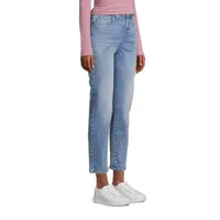 a.n.a Tall Womens High Rise Straight Leg Jean