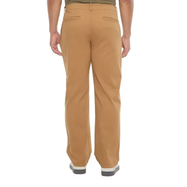 mutual weave Stretch Mens Relaxed Fit Flat Front Pant - JCPenney