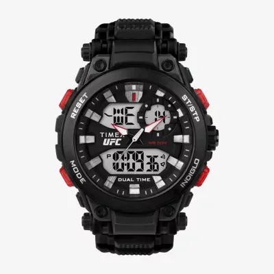 Timex UFC Mens Black Strap Watch Tw5m52800jt