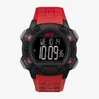 Timex UFC Mens Red Strap Watch Tw4b27600jt