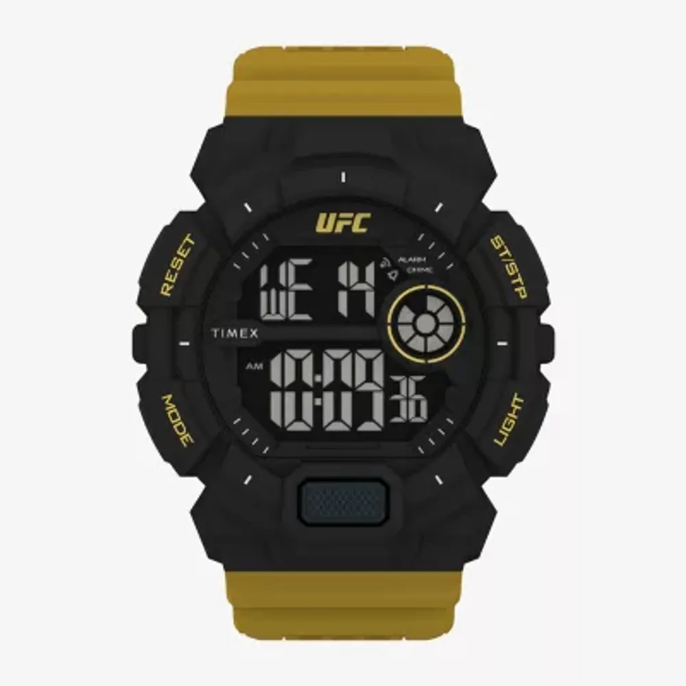 Timex UFC Mens Yellow Strap Watch Tw5m53600jt