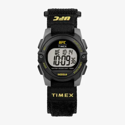 Timex UFC Womens Black Strap Watch Tw4b27700jt