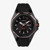 Timex UFC Mens Black Strap Watch Tw2v57300jr