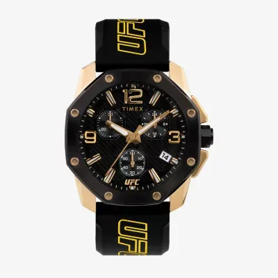 Timex UFC Mens Black Strap Watch Tw2v58500jr