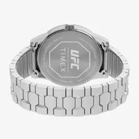 Timex UFC Mens Silver Tone Stainless Steel Strap Watch Tw2v56300jt