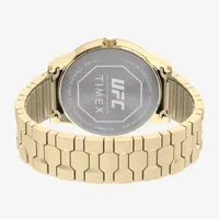 Timex UFC Mens Gold Tone Stainless Steel Strap Watch Tw2v56400jt