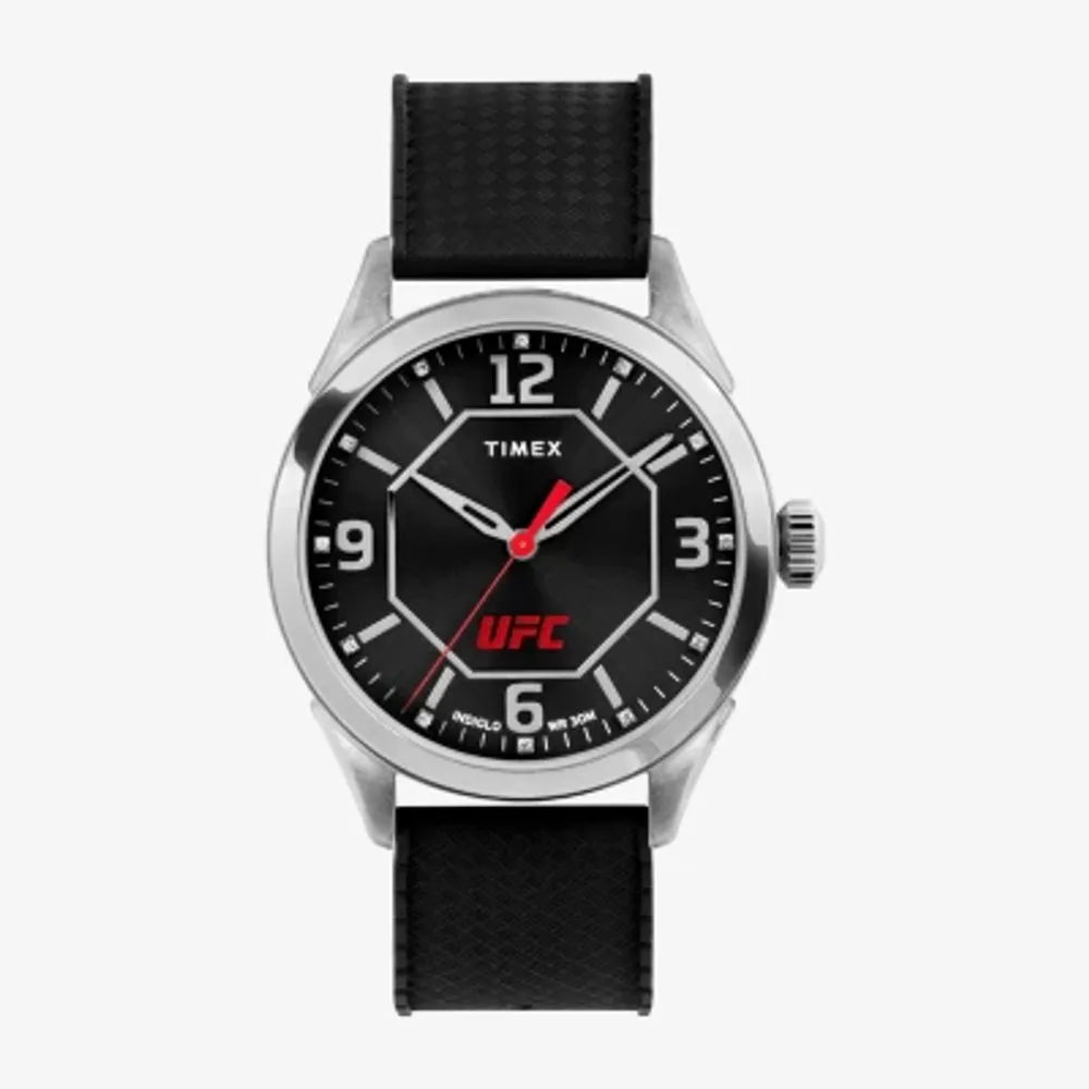 Timex UFC Mens Black Strap Watch Tw2v56100jt