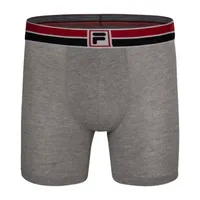 FILA Ultra Soft Stretch No Fly Mens 4 Pack Boxer Briefs