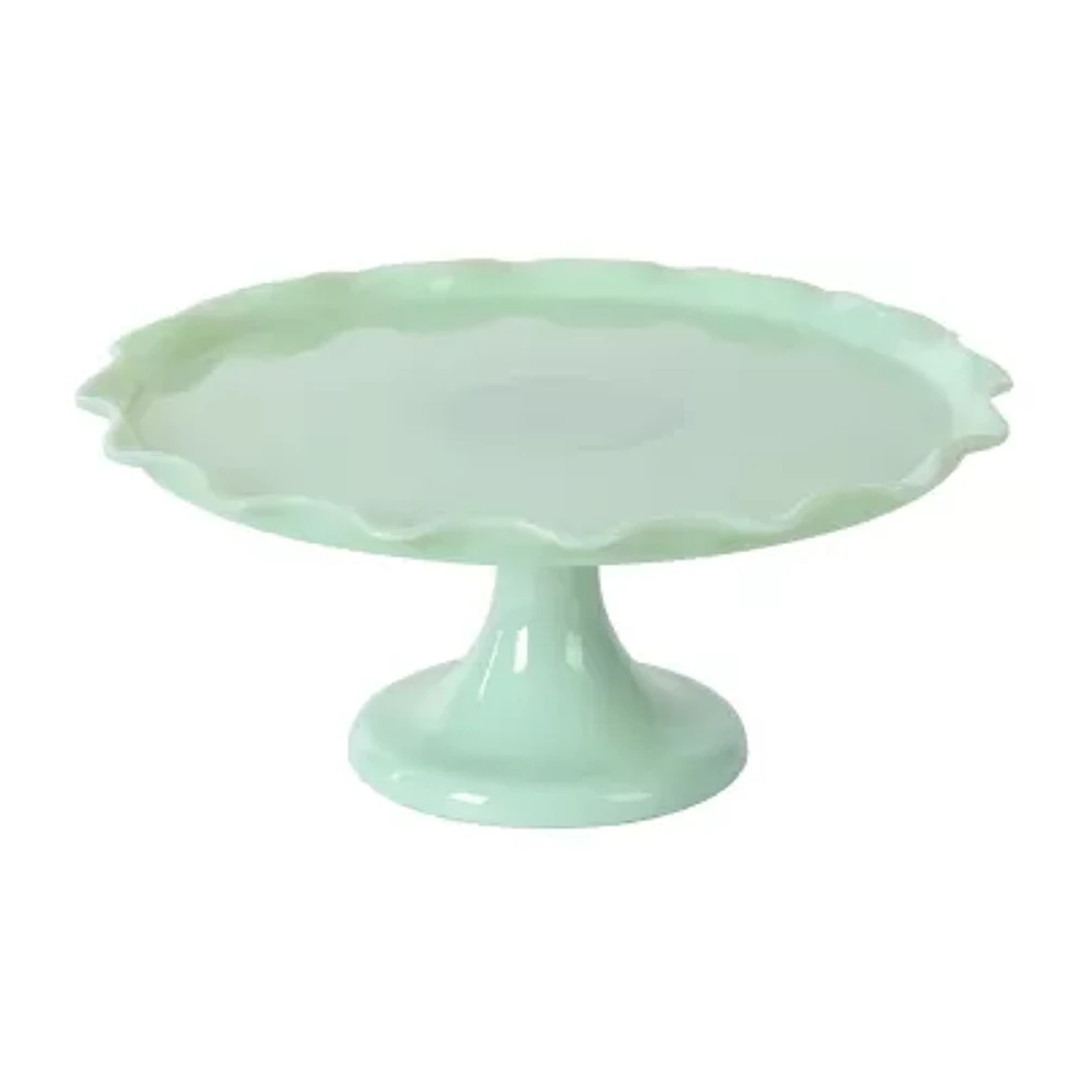 Martha Stewart Highbrook 11x4 Ruffle Glass Cake Stand