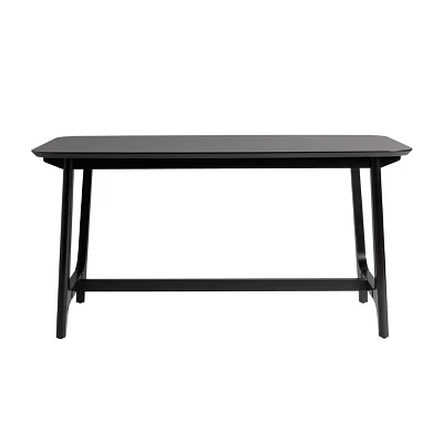 Rectangular Wood-Top Dining Table