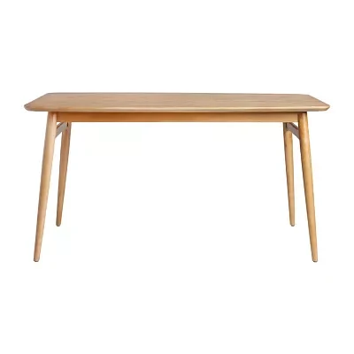 Rectangular Wood-Top Dining Table