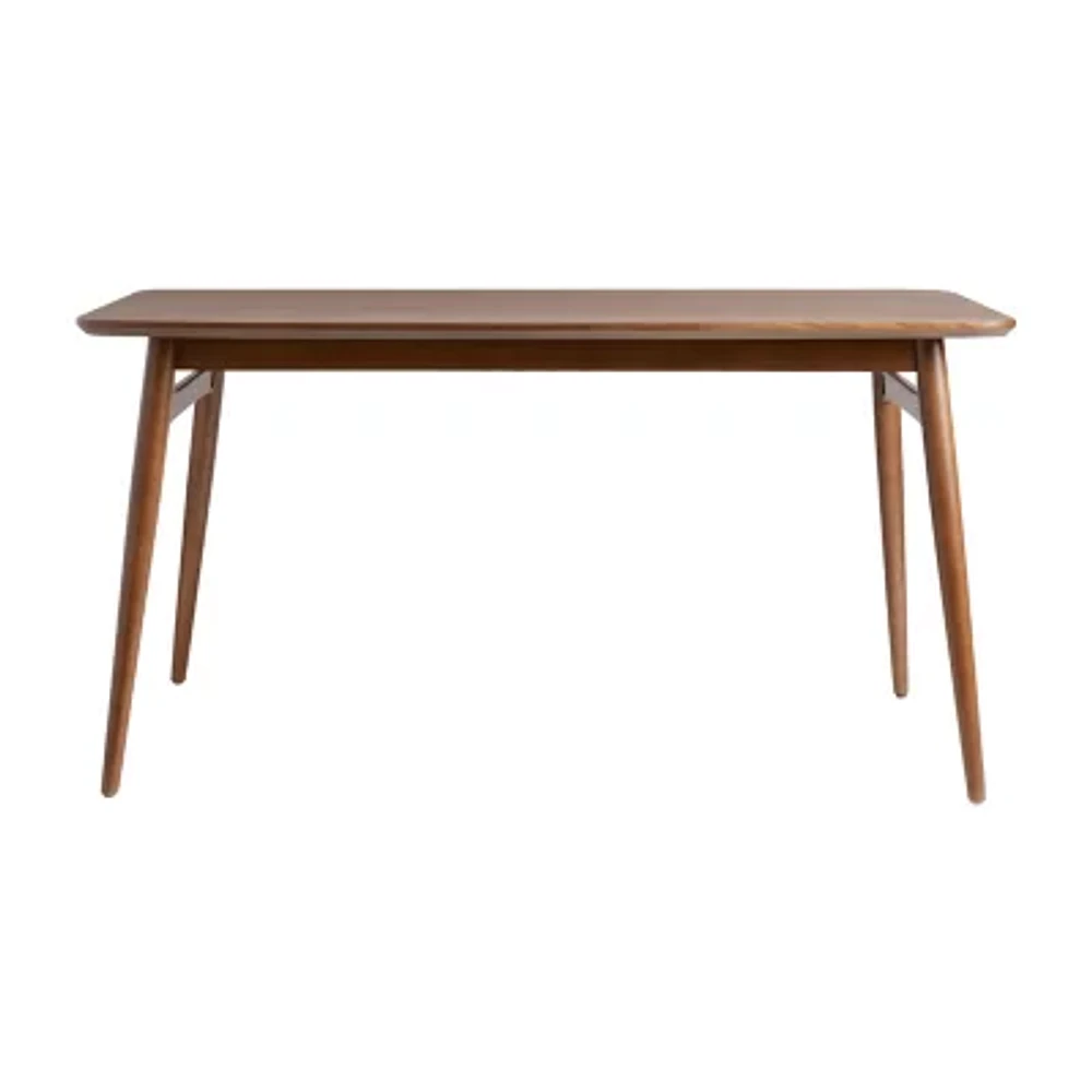 Rectangular Wood-Top Dining Table