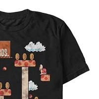 Mens Short Sleeve Super Mario Graphic T-Shirt