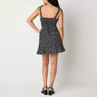 by&by Womens Dots Fit + Flare Dress Juniors