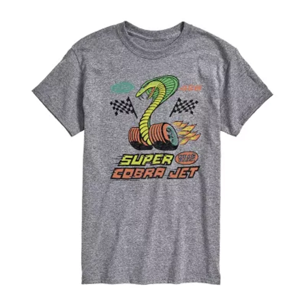 Mens Short Sleeve Cobra Graphic T-Shirt