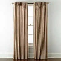 Liz Claiborne Supreme Pinch Pleat Back Tab Light-Filtering Single Curtain Panels