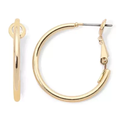 Mixit Hypoallergenic Gold Tone Stainless Steel Hoop Earrings