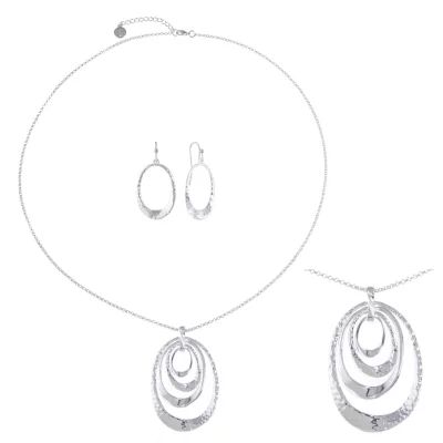 Liz Claiborne Pendant Necklace And Drop Earring 2-pc. Jewelry Set
