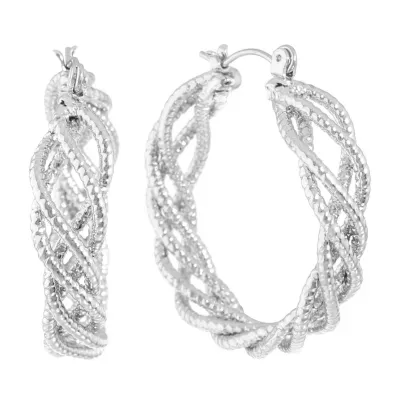 Monet Jewelry Twist Hoop Earrings