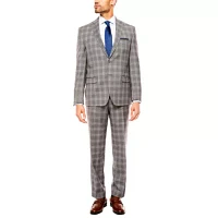 Collection by Michael Strahan Mens Plaid Classic Fit Suit Pant