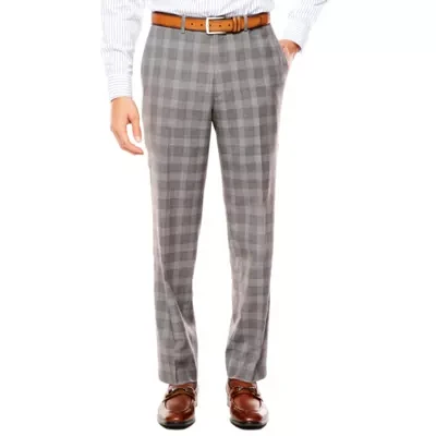 Collection by Michael Strahan Mens Plaid Classic Fit Suit Pant