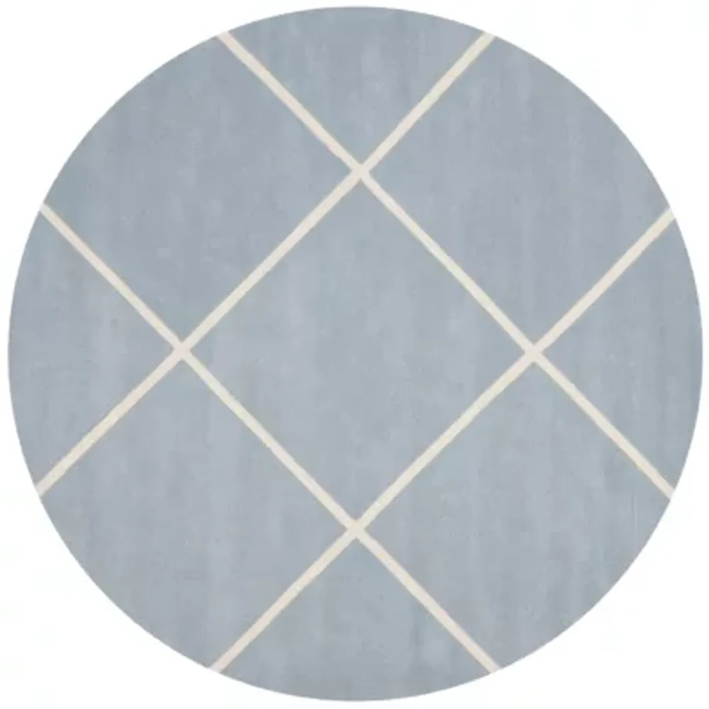 Safavieh Jayma Geometric Hand Tufted Wool Indoor Round Rug