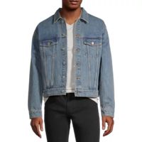 Arizona Mens Oversized Fit Denim Trucker Jacket