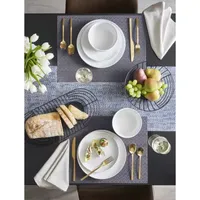 Loom + Forge Metal Round Serving Bowl