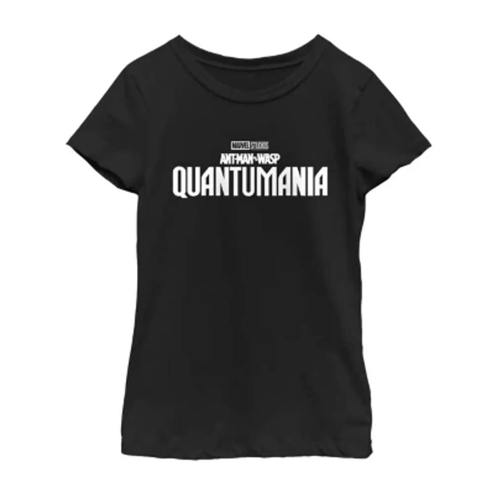 Little & Big Girls Quantumania Crew Neck Short Sleeve Ant Man Graphic T-Shirt