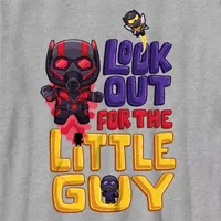 Little & Big Boys Quantumania Crew Neck Short Sleeve Ant Man Graphic T-Shirt