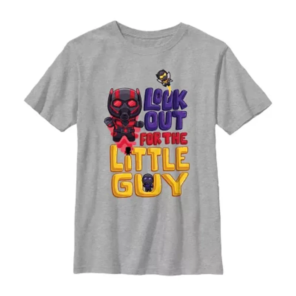 Little & Big Boys Quantumania Crew Neck Short Sleeve Ant Man Graphic T-Shirt