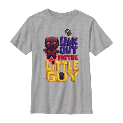 Little & Big Boys Quantumania Crew Neck Short Sleeve Ant Man Graphic T-Shirt