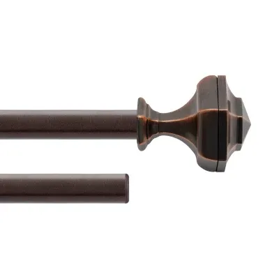 Deco Window Hexagon Double Curtain Rod