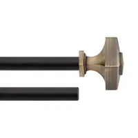 Deco Window Square Double Curtain Rod