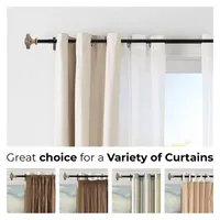 Deco Window Square Double Curtain Rod