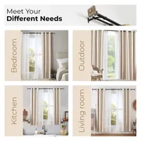 Deco Window Square Double Curtain Rod