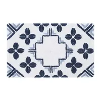 Frye and Co. Blue Tile Bath Rug