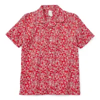 Thereabouts Little & Big Boys Printed Short Sleeve Camp Shirt