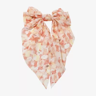 Arizona Orange Textured Hair Bow