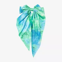 Arizona Green & Blue Tie Dye Hair Bow