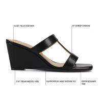 Journee Collection Womens Clodie Wedge Sandals