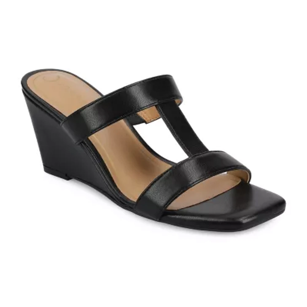 Journee Collection Womens Clodie Wedge Sandals